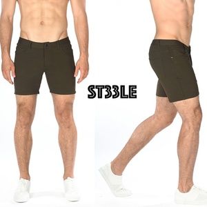 COPY - Steele Stretch Shorts 31" waist 6" inseam Gently worn 5 pockets Button z…